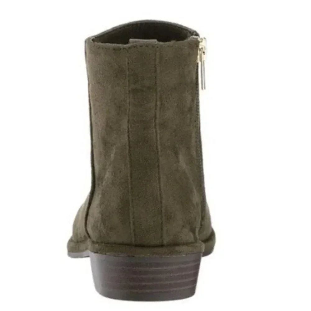 STUART WEITZMAN GIRLS Lowland Low Olive BOOTIE - Picture 3 of 11